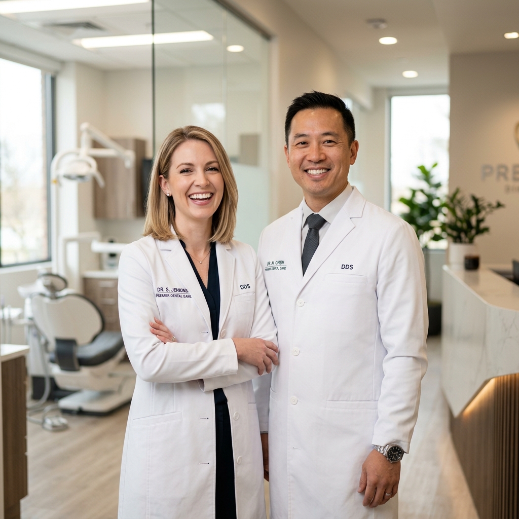 Dos odontólogos profesionales